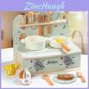 Wooden Mini Simulation Kitchen Utensil Set Children Toys For Preschool Learning And Parentchild Interaction