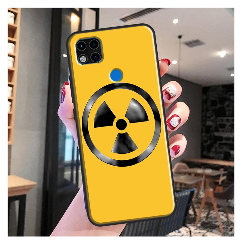 Segno di Avvertimento Radiazioni Nucleari Cover Per Xiaomi Redmi Note 10S 9S 8T 9 Note 10 Pro Note 11 Pro Redmi 9C 9A 9T Custodia Morbida