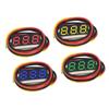 0.28 Inch 3-wire Digital DC Voltage Meter Head, Digital Display, Adjustable, Three-wire DC0-100V Battery Voltmeter
