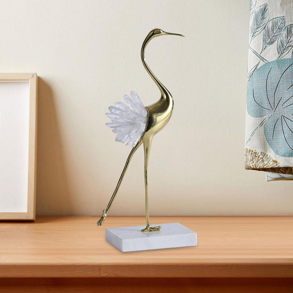 Messing Statue Moderne Luxus Vogel Figur Skulptur Ornament für Regale Schrank Wohnzimmer Schlafzimmer