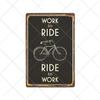 Segni Metallici Bici Vintage Poster Retro Bici da Ciclismo Decorazione Bar Pub Club Shabby Chic Pittura Artistica da Parete Targhetta 20x30cm