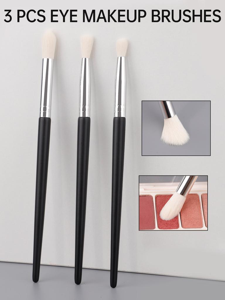 3pcs Eye Shadow Brushes Set Makeup Brushes Eye Shadow Highlighting Brushes High Quality Makeup Brushes