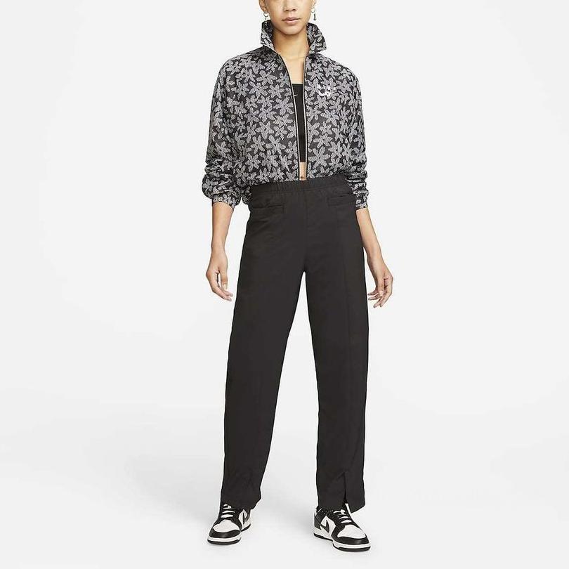 Nike Sportswear Dri-Fit Tech Pack Solid High-Waisted Straight Leg Casual Pants Women Bottoms Black DM6505-010