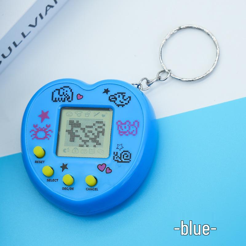 Mini Virtual Pet Keychain Game: Interactive Electronic Pendant Toy