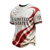 Men's Football Print Short Sleeve T-Shirt for Day Casual Wear