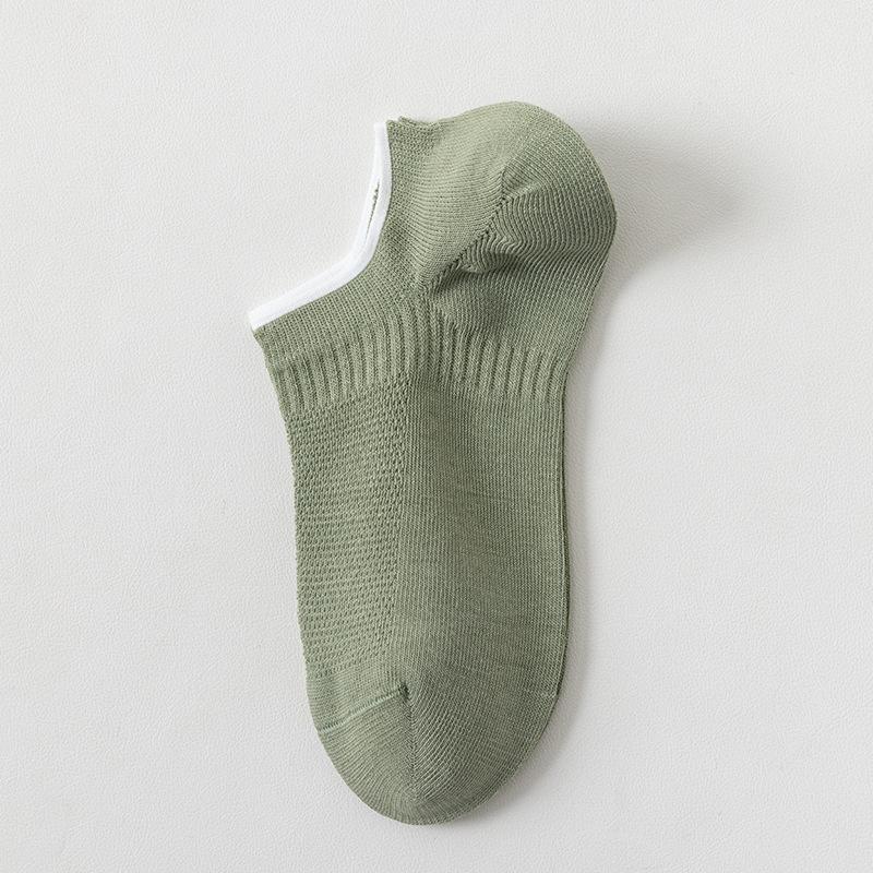 Women's Spring and Summer Pure Cotton Socks, Women's Thin All-cotton Mesh Socks, Loose Summer Short Socks, Invisible Socks
