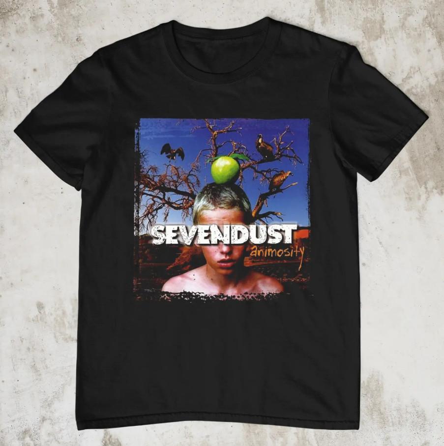 Sevendust Animosity Sevendust Band Short Sleeve Black All Size Shirt M
