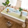 Imitation Cotton And Linen Waterproof And Oil-Proof Rectangular Tablecloth Leave-In Household Dining Table Cloth Coffee Table Cloth