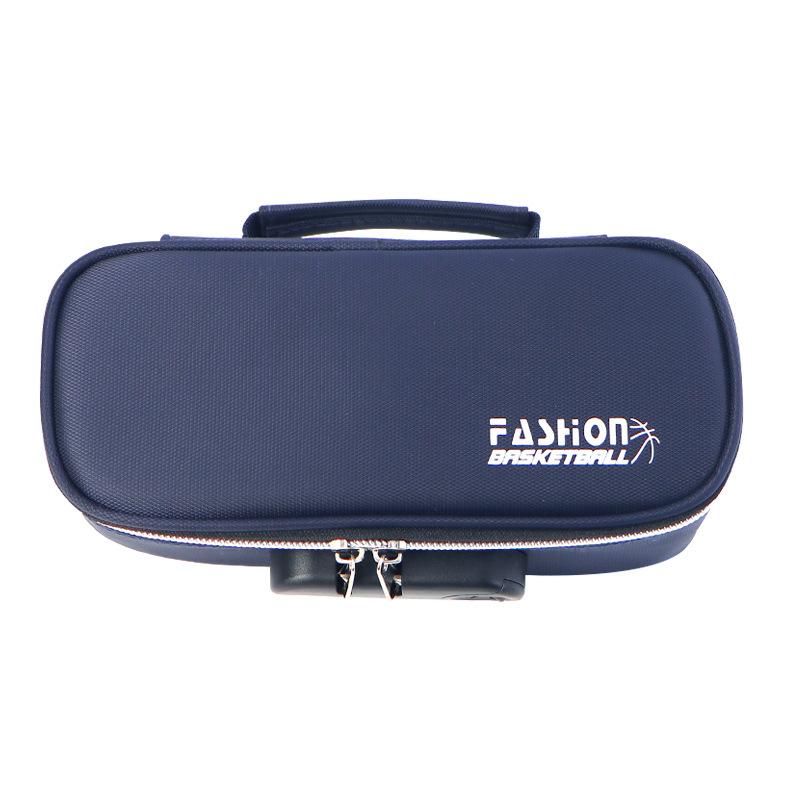 Lock Pencil Case Portable Password  Boy Canvas Pencil Bag Large Capacity Pencil Cases Student Stationery Bag Pen Case Gifts