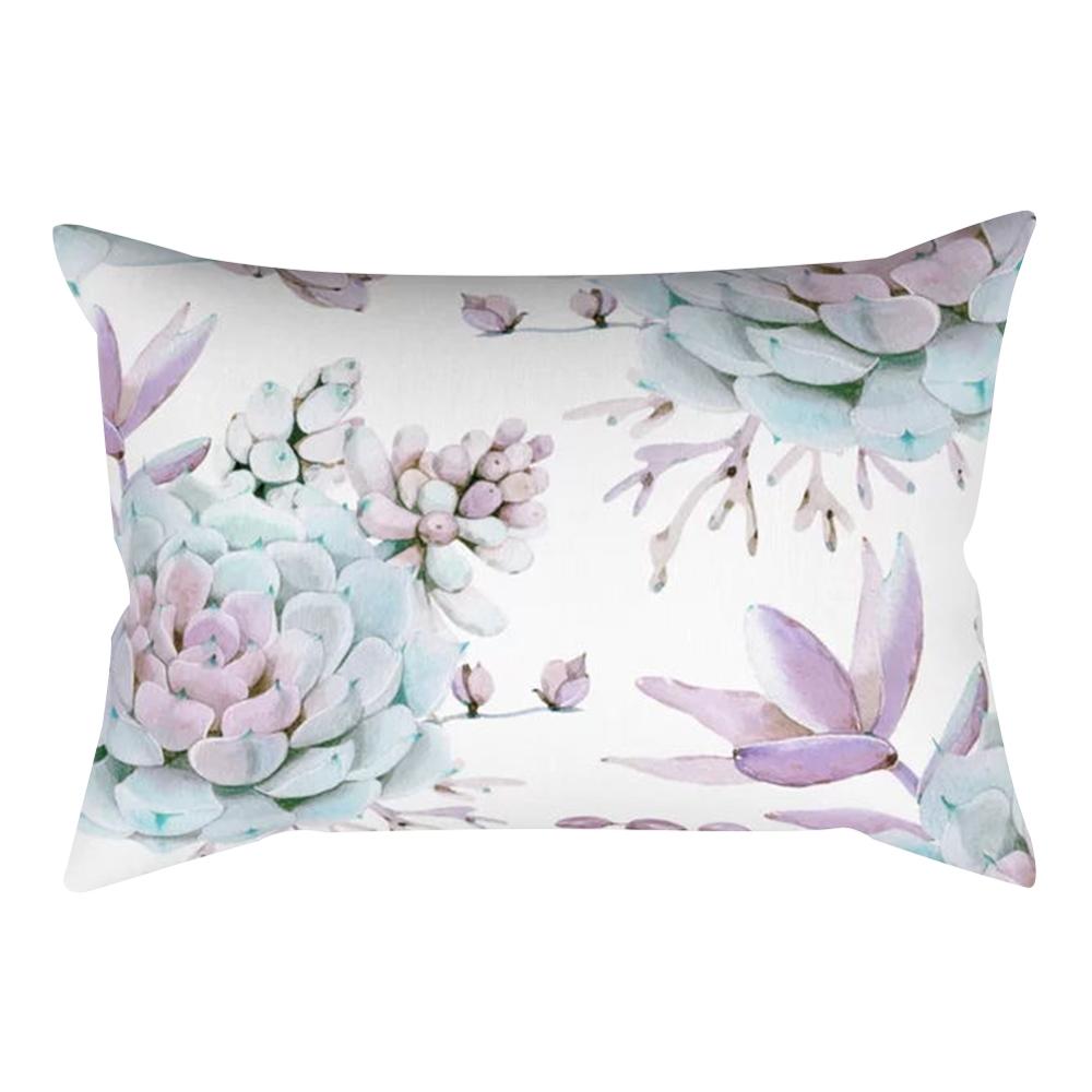 Plant Light Decorative Pillowcase Cactus Bedroom Living Room Sofa Chair Car Cushion Cover 30x50cm Home Decor Pillowcase