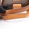 Used CELINE Macadam Handbag PVC coated canvas leather Brown Used Women