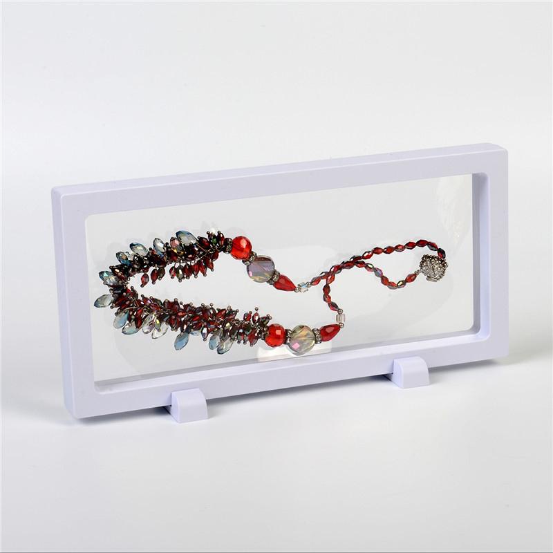 

3D Floating Frame Jewellery Display Protection Transparent Box 230*110*20mm 1*Floating Display Box (Including Base) белый