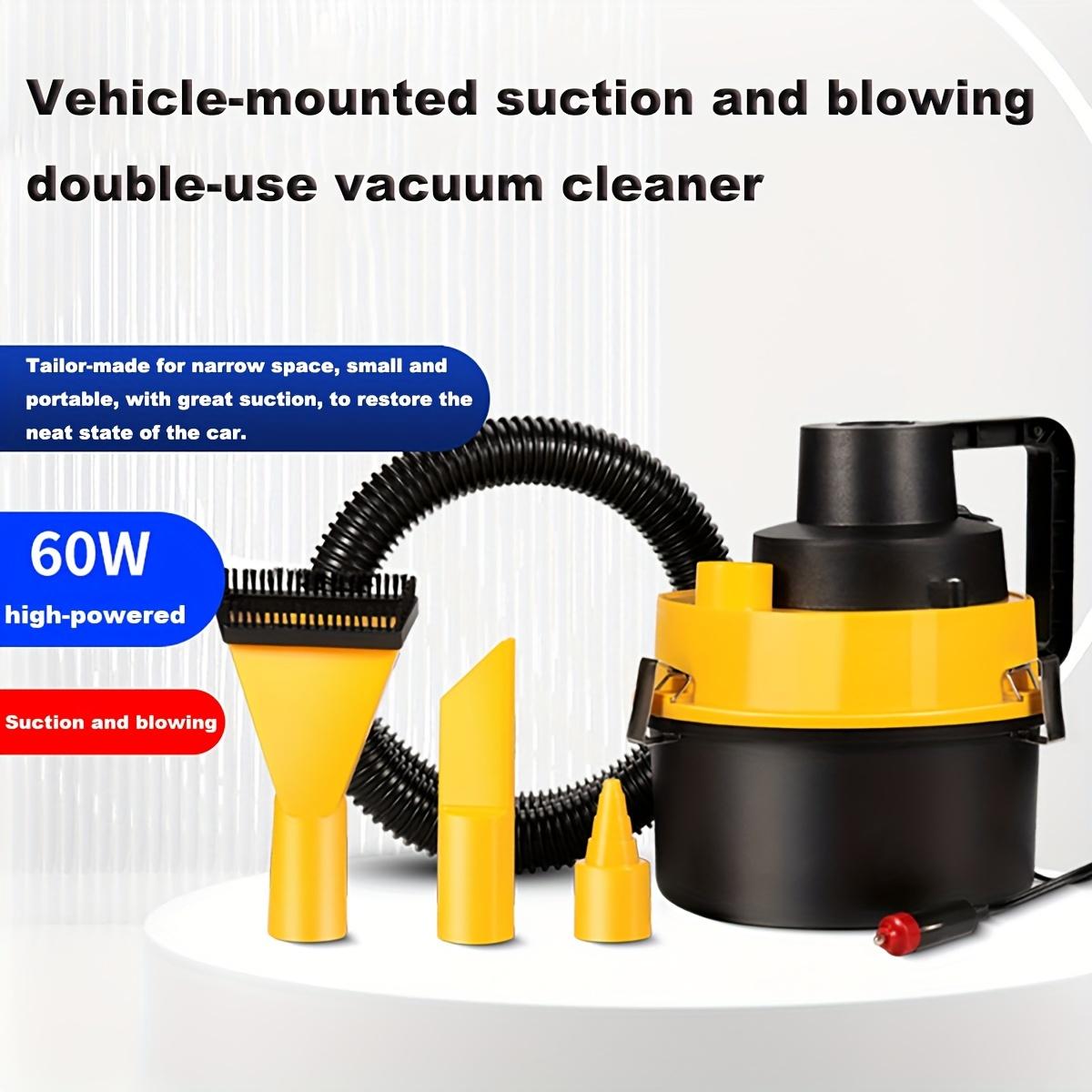 Multifunctional Portable Car Vacuum Cleaner Dual Purpose Home Car High Power Wet Dry Universal Cleaning Dust Removal Artifact жёлтый