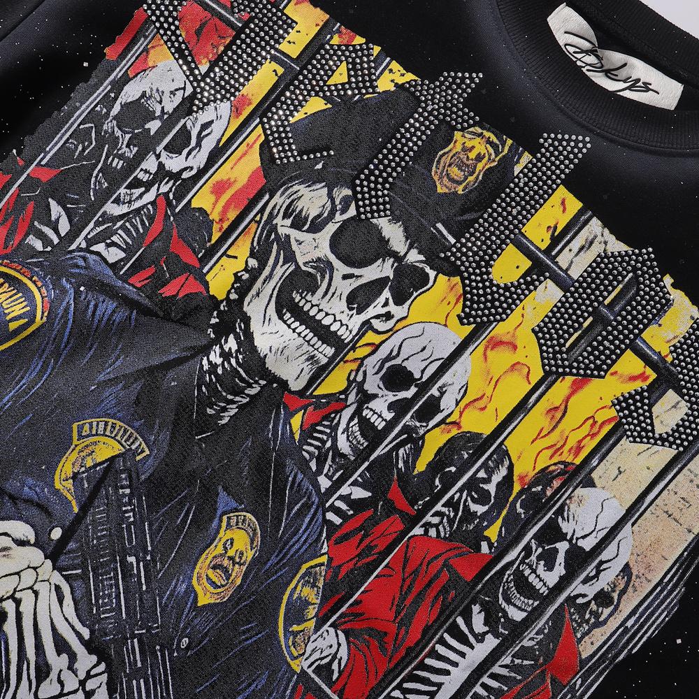 BK06 Summer European and American Trendy Brands Unisex Loose Cotton T-shirt Couple T-Shirt