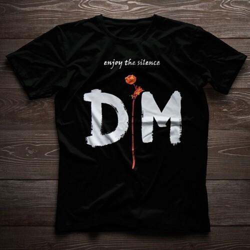 Depeche Mode Enjoy The Silence Хлопковая черная футболка унисекс всех размеров XXL