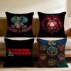 D-Dungeons & Dragons Game Cushion Cover Home & Car Multi-Scene Pillow Cover - Reversible, Soft & Durable for Daily Use