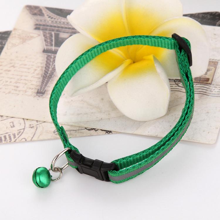 Zgardă Luminoasă cu Dungi de Nailon Pentru Câine Accesorii Animale de Companie Siguranță pe Timp de Noapte Zgardă Reflectorizantă pentru Câine Fluorescentă Colier pentru Câini Mici și Mijlocii