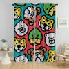 Blackout Curtain for Room 2 Panel H-human Mades Home Interior Curtains 2 Pieces Halloween Decoration Shades Partition Living