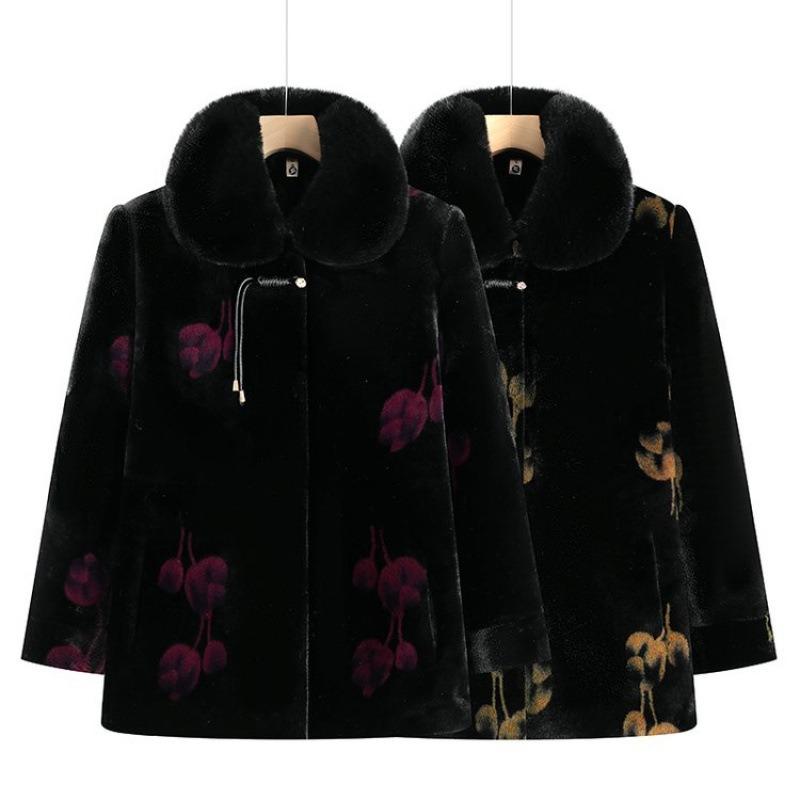 Winter Imitation Fur Cotton-padded Jacket, Velvet Warm Clothes, Mink Coat Thick