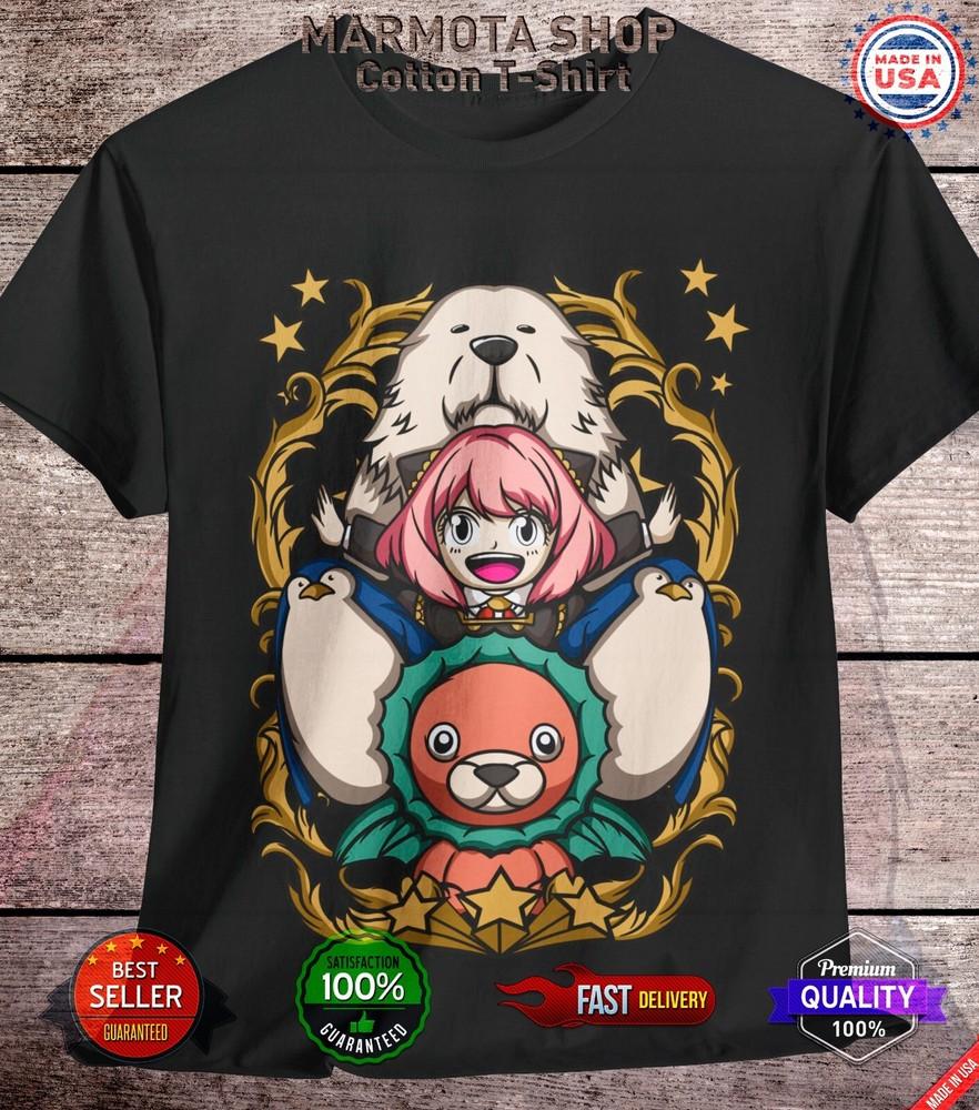 

Spy X Family T-Shirt Anya Forger Yor Loid Anime Japanese Tee Shirt Manga Kawaii XL