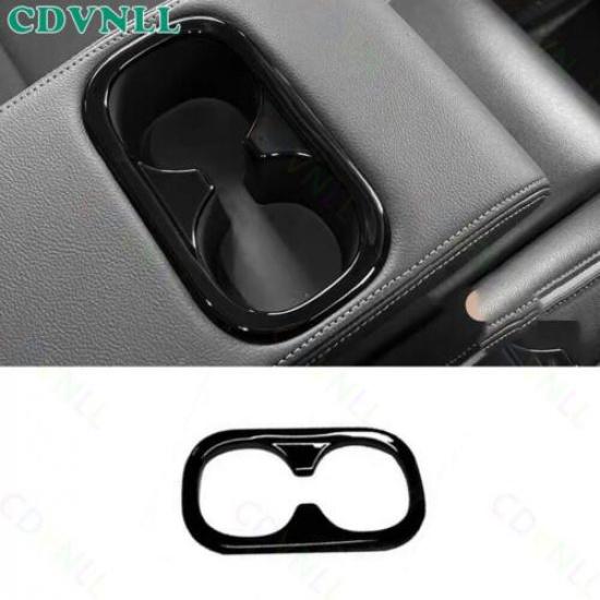 Rear Seat Armrest Water Cup Panel 1PCS For Honda HR-V HRV -2024 Bright Black