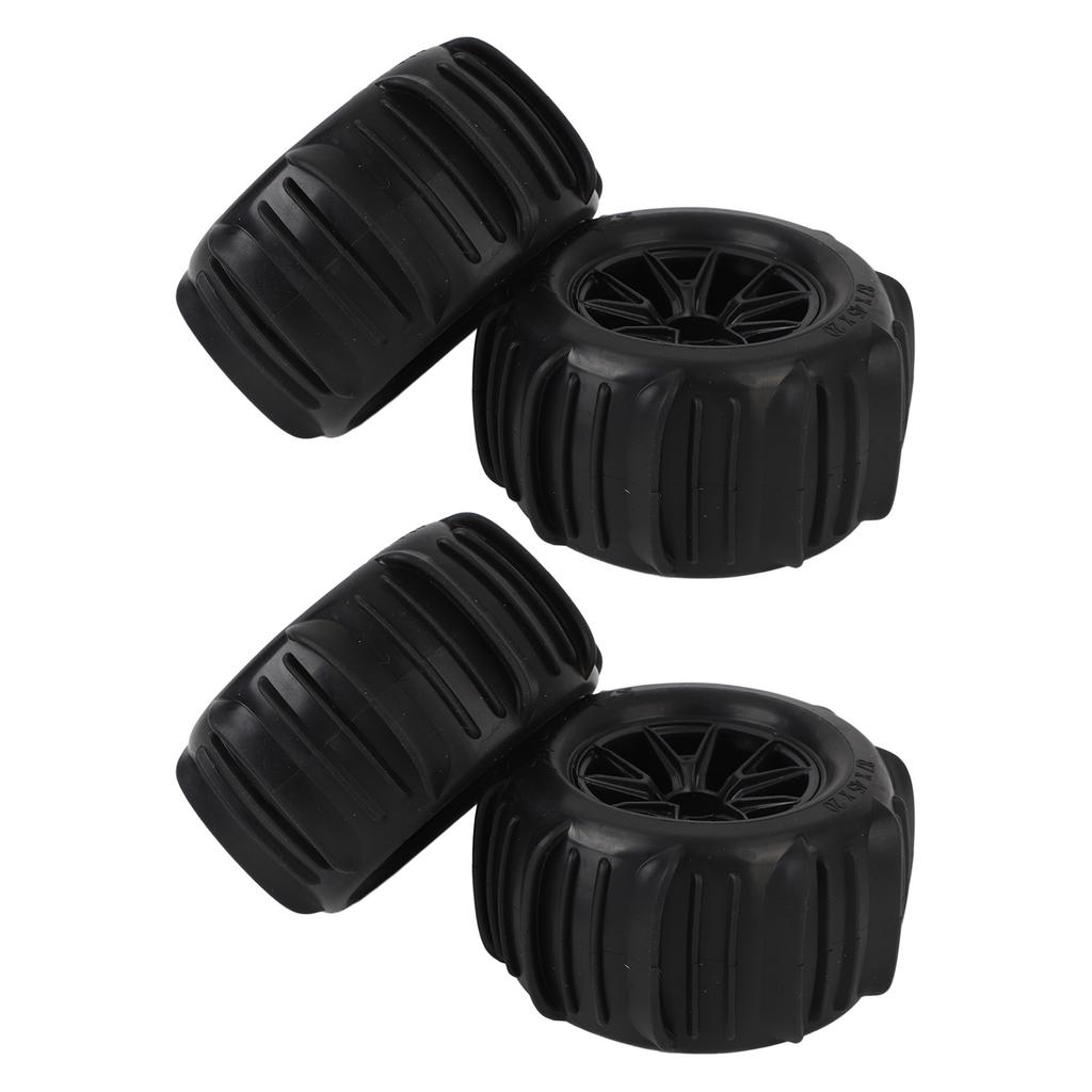 4PCS RC Wheel Tires 12mm Hex Hub 85mm Diameter Rubber Tire Replacement for 16A01 16A02 16A03 16A04 1