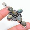 Labradorite Gemstone Handmade 925 Sterling Silver Jewelry Pendant 2.64" Y3t87