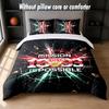 Set Biancheria da Letto con Design Calcio VfB Stuttgart 1 Copripiumino + 2 Federe Morbido Traspirante Biancheria da Letto per la Casa