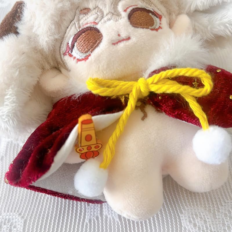 Crown & Cape Set for 10-15cm Plush Dolls, Red [Used]