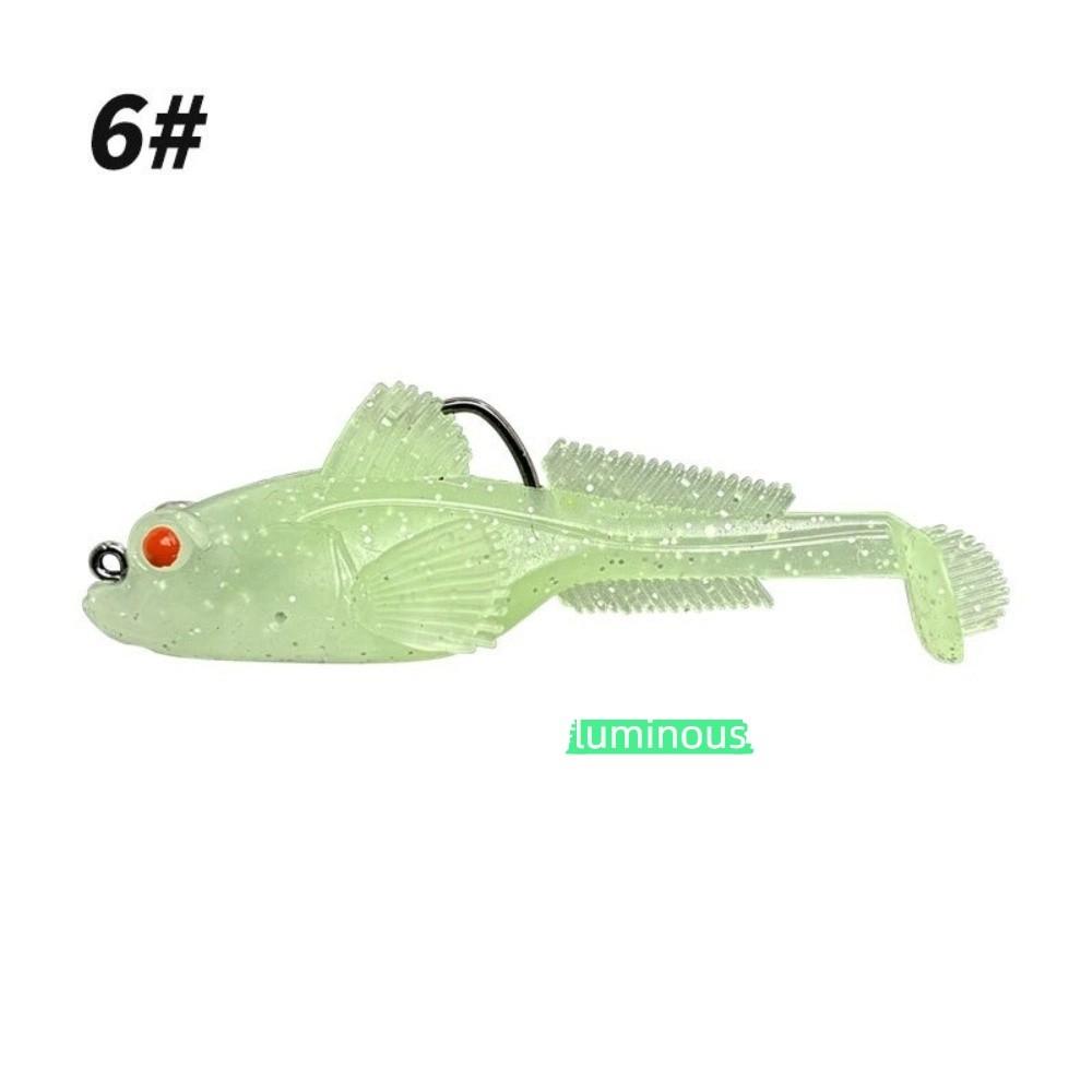 2 Stück 12g Gewicht Silikon Goby Köder Jig Haken Sinkender Weichköder Swimbaits Swimbait Angeln