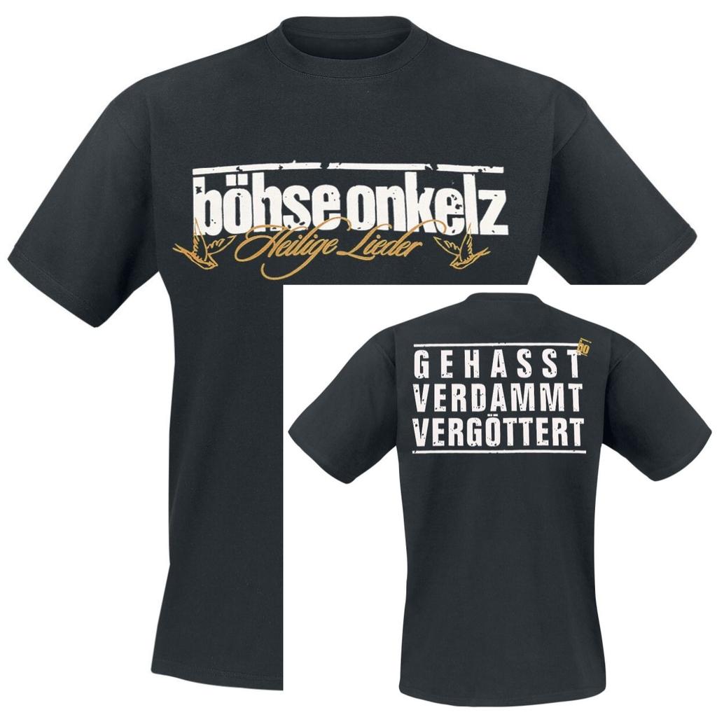 2026 Y2k Bhse Onkelz Graphic Cotton Band Tshirt Unisex Summer Short Sleeve Fashion Brand Tee Luxury Casual Vintage Tees
