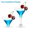 Luxshiny Plastic Cocktail Glasses, Set of 20, 5.07 oz, Clear, Short Type, Stable Design, Disposable Party Cups, Suitable for Wine, Table Decoration