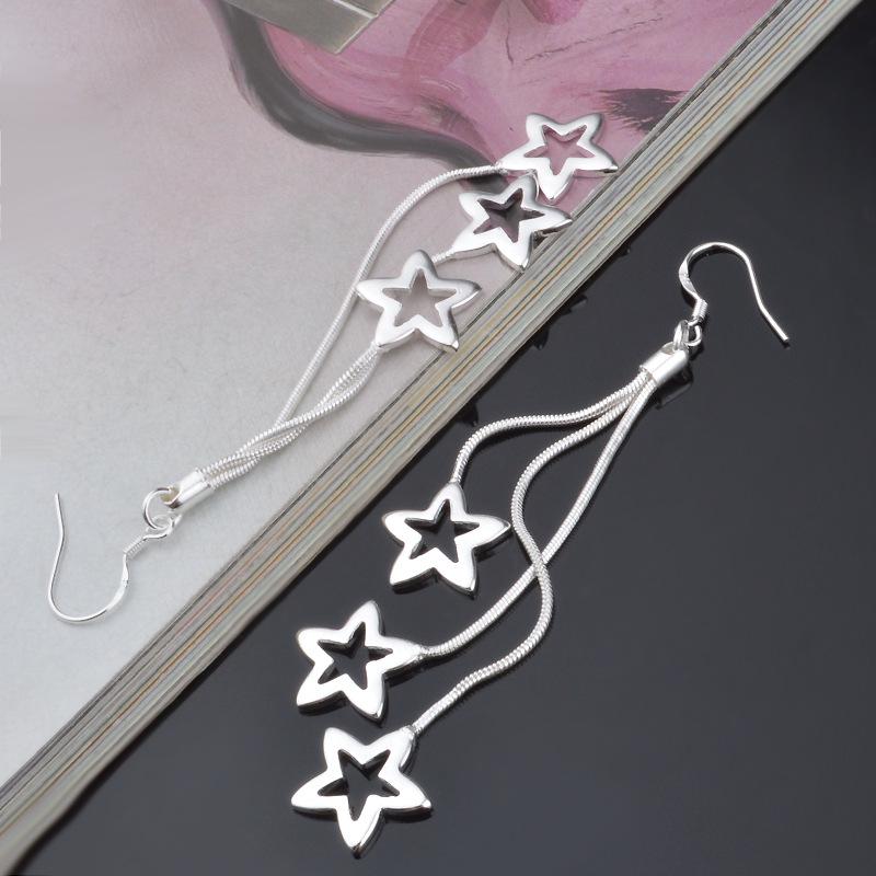 New Fashion Jewelry Trend Korean Edition Silver Plated Earrings S925 Silver Earrings