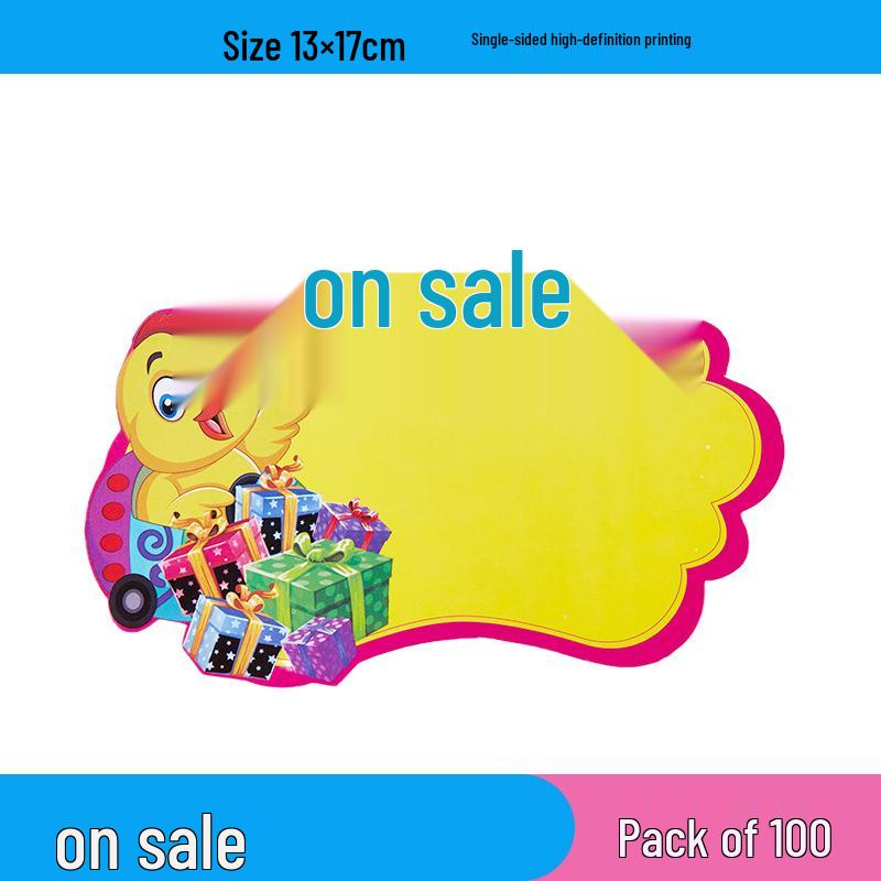 Large Cute Price Tags - 100 Sheets for Clothing, Convenience, and Fruit Stores