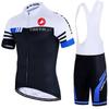 Summer New Cycling Suit Short-sleeved Suit Road Mountain Bike Shirt Quick-drying Breathable Cycling Shorts Men's