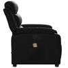 Massage Recliner Chair Faux Leather Black