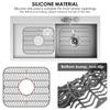 4Pcs Silicone Drain Pad Drying Mat Pots Dish Drain Mat Sink Protector Mats For Kitchen Tableware Non-slip Anti-scald Coaster