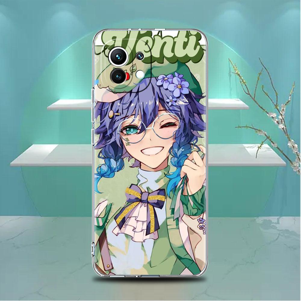 Genshin Impact Raiden Shogun Baal Clear Case For Xiaomi Mi Poco X3 NFC M3 Pro F3 F1 11 Lite 12 Note 10 11T 9T Phone Cover