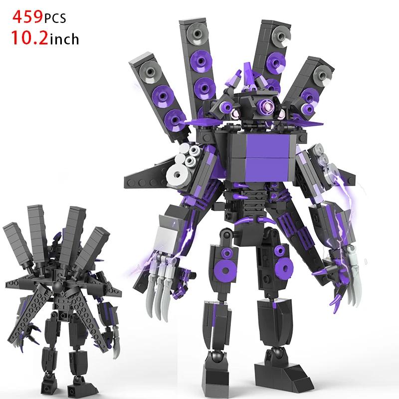 MOC Skibidi Toilette Bausteine Set Titan Speakerman Cameraman Tvman Steine DIY Modell Spielzeug für Kinder Neujahrs Geburtstagsgeschenke