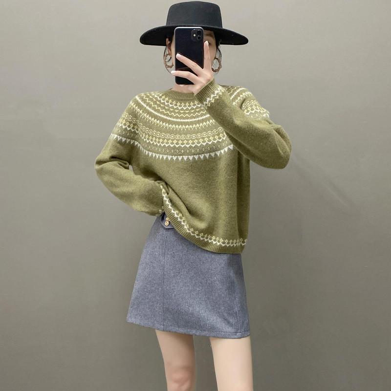 Qinghe 100% Pure Cashmere Women's Sweater - Ultra Soft Luxury Winter Pullover