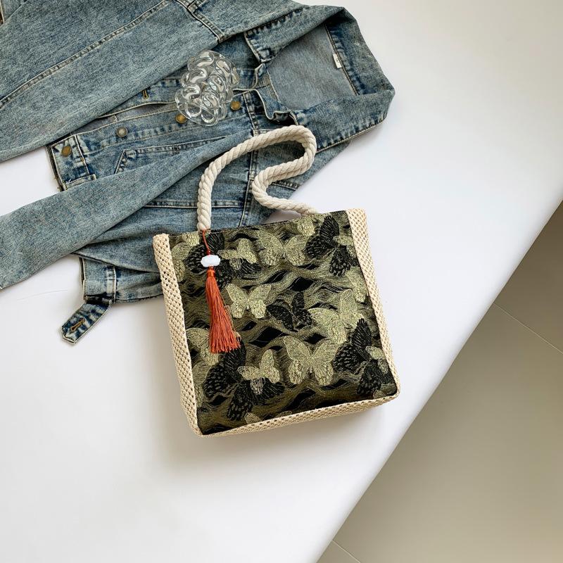 Fashionable One-shoulder Cross-span Bag New Commuter Bag Beautiful Summer Texture Simple Large Capacity Tote Commuter Bag