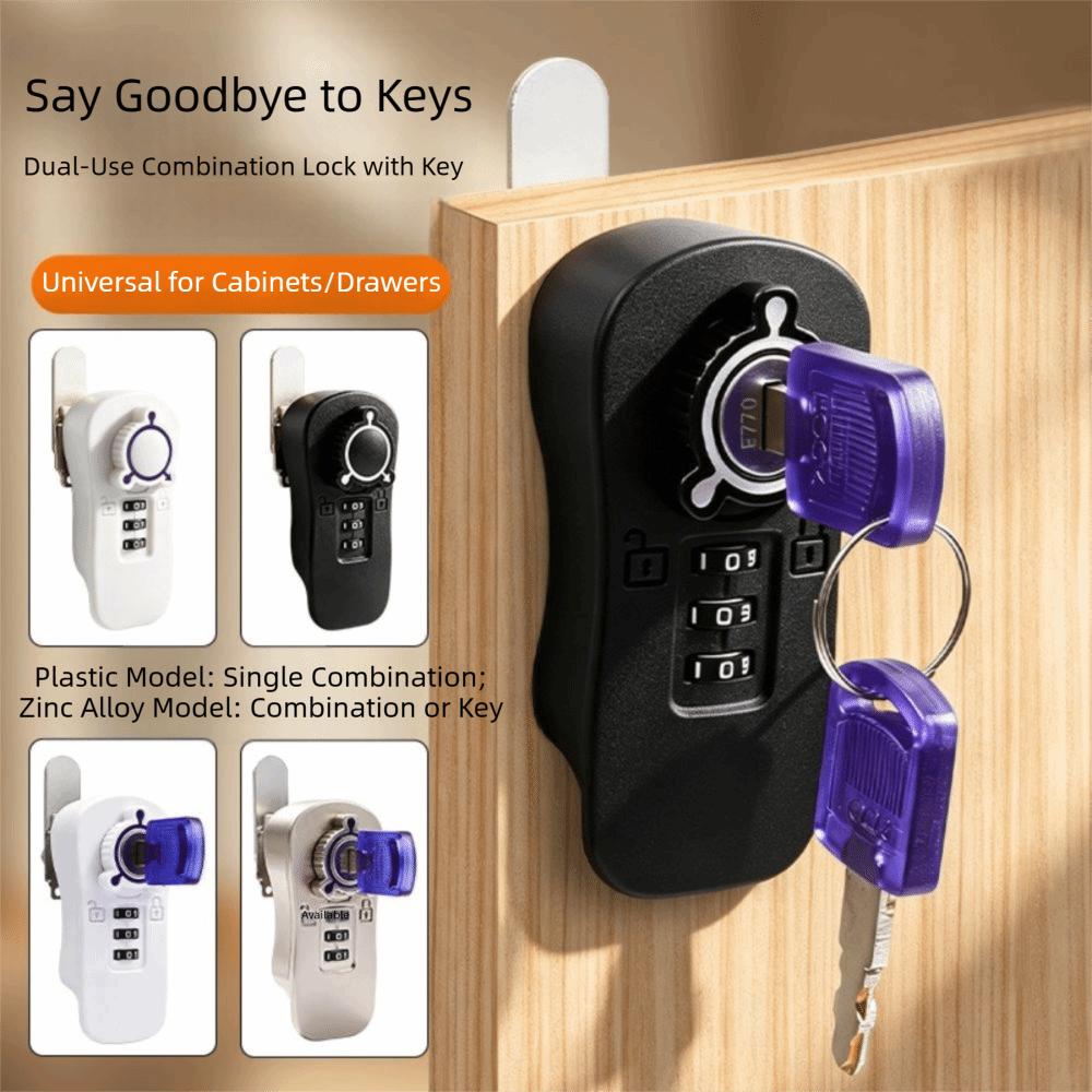 Zinc Alloy Combination Cabinet Lock 3 Digit Password Cabinet Lock Drawer Lock