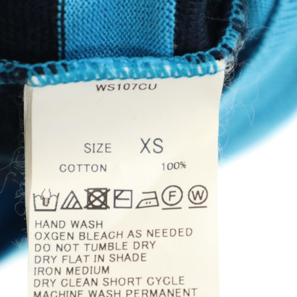 TOMORROWLAND made in Japan Border Pattern Short sleeve summer sweater Men's Used