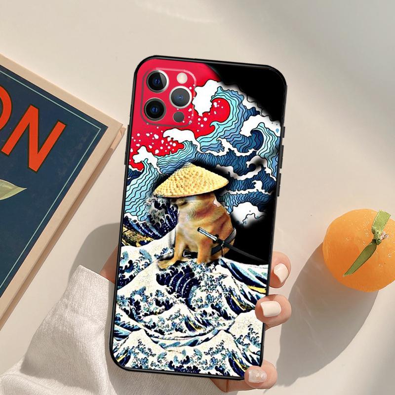 

Doge Meme Cheems Cover Case For iPhone 16 15 14 13 12 11 Pro Max XS XR X 12 13 Mini 16 15 Plus Fundas iPhone XR
