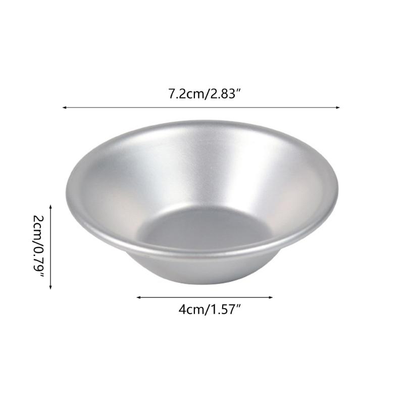 10 PCS Tart Pans Mini Molds Pastry Mold Aluminum Alloy Material Eggs Tart Molds Small Cupcake Mold Gift for Baking Lover