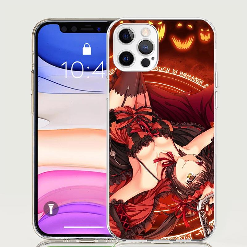 Date A Live Tokisaki Kurumi Phone Case For iPhone 17 Air 16 15 Plus 11 14 Pro Max 13 Mini 12 7 8 + SE Pattern Art Customized Cov