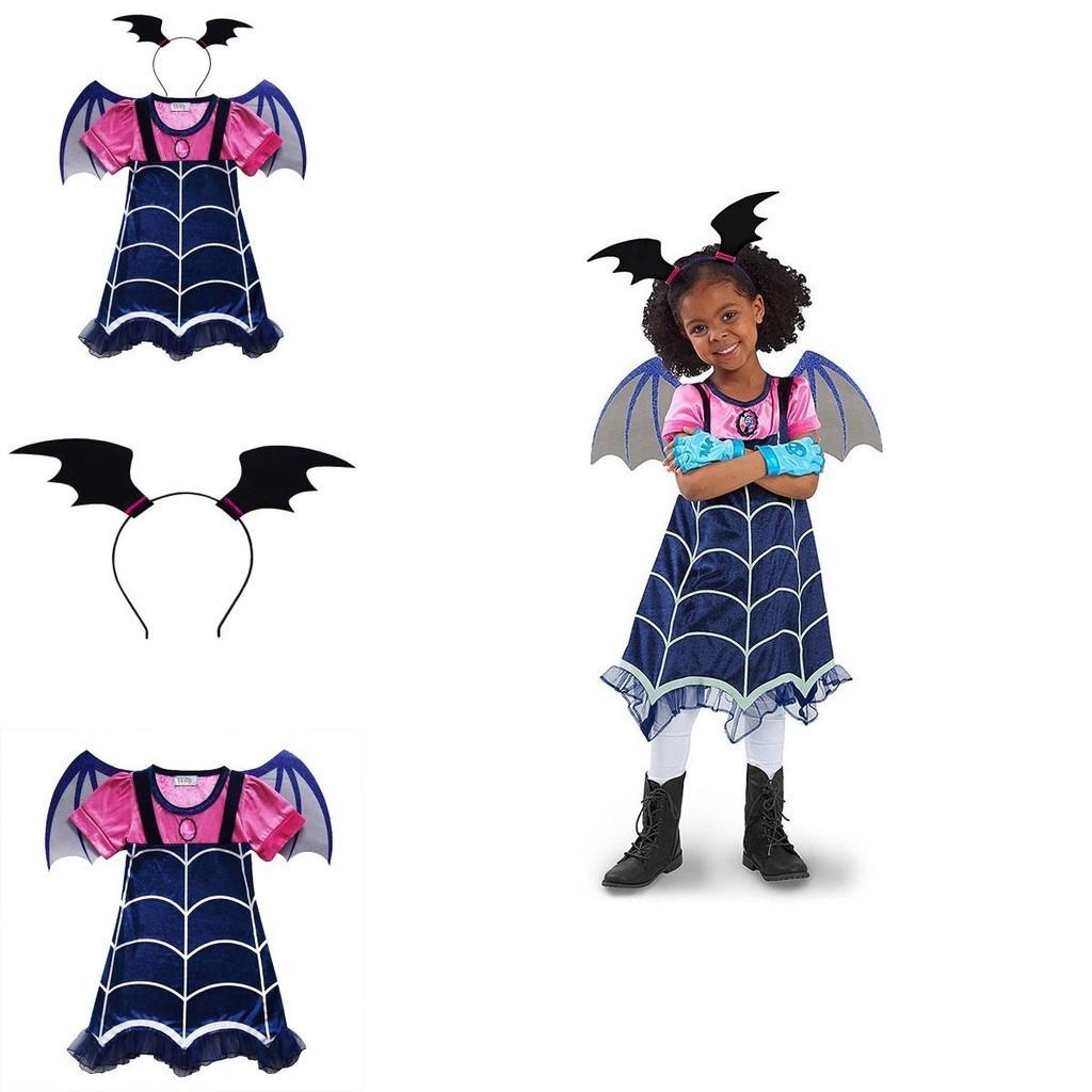 Exquisite Vampirina Girls Cosplay Dress With Wing And Headwear For Fancy Parties