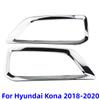 Car Front Fog Light Lamp Frame Trim For Hyundai Kona Encino 2018 2019 2020 2026 ABS Cover Decoration Lights Accessories