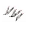 4pcs/Set 5mm Round & Triangular Speed Welding Nozzle Tacking Nozzle For Hot Air Welder Torch Welding Plastic Rods