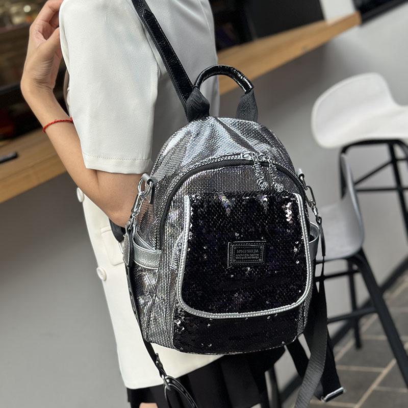 

Женский модный рюкзак с пайетками 2025 - Повседневный и аутентичный для путешествий